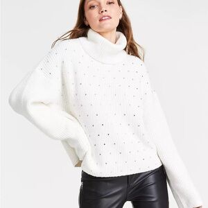 Women's Astro Embellished Turtleneck Sweater.